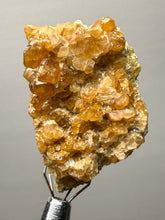 Load image into Gallery viewer, Hessonite Garnet Cluster on Matrix – Natural Collector Specimen from Pakistan | High-Grade Orange-Red Garnet Crystals