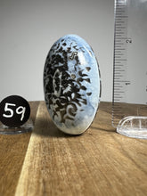 Load image into Gallery viewer, Lingam - Blue Opal with Chalcedony from India