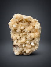 Load image into Gallery viewer, Shiny Pearl Stilbite on Druzy Red Heulandite – High-Grade Collector Mineral Specimen from India