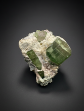 Load image into Gallery viewer, Watermelon Tourmaline on Quartz Matrix – Collector Mineral Specimen from Pakistan