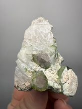 Load image into Gallery viewer, Watermelon Tourmaline on Quartz Matrix – Collector Mineral Specimen from Pakistan