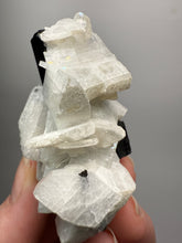 Load image into Gallery viewer, Dark Green Cap Stak Nala Tourmaline with Cleavelandite Matrix – Haramosh Mountains, Pakistan