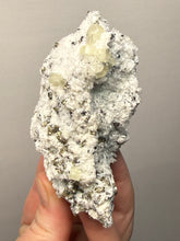 Load image into Gallery viewer, 2” New Find: Huanzala Mine Peru Sphalerite + Chalcopyrite + Apatite + Calcite + Quartz | Collector Display Specimen