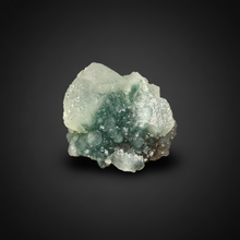 Load image into Gallery viewer, Druzy Green Apophyllite on Red & Green Heulandite – Deccan Traps, Maharashtra, India
