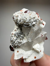 Load image into Gallery viewer, High-Grade Naturally Faceted Red Spessartine Garnet on Matrix — Skardu, Pakistan