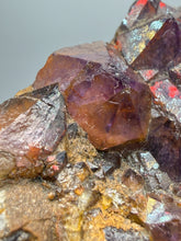 Load image into Gallery viewer, Premium Hematite-Phantom Deep Magenta Ametrine Cluster | Deccan Traps, India | Collector Mineral Specimen