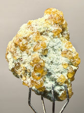 Load image into Gallery viewer, Hessonite Garnet Cluster on Matrix – Natural Collector Specimen from Pakistan | High-Grade Orange-Red Garnet Crystals