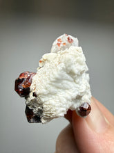 Load image into Gallery viewer, High-Grade Naturally Faceted Red Spessartine Garnet on Matrix — Skardu, Pakistan