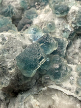 Load image into Gallery viewer, Premium Natural Blue Fluorite on Quartz Matrix
Collector Mineral Specimen – Inner Mongolia, China
Xianghualing Mine, Hunan Province, China