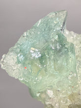 Load image into Gallery viewer, Luminous Mint Apophyllite with Glittering Druzy Sugar Quartz – India
