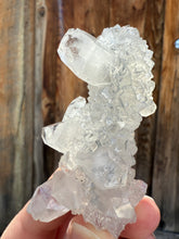Load image into Gallery viewer, Clear Gem Apophyllite Encrusted Stalactite • Maharashtra, India