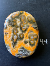 Load image into Gallery viewer, Bumblebee Jasper Agate Palm Stone from West Java, Indonesia • AAA High Grade