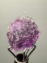 Load image into Gallery viewer, Rhodochrosite + Quartz on Purple Isometric Fluorite (Thumbnail Specimen) | Wutong Mine, China