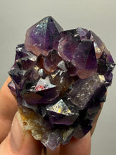 Load image into Gallery viewer, Premium Hematite-Phantom Deep Magenta Ametrine Cluster | Deccan Traps, India | Collector Mineral Specimen