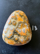 Load image into Gallery viewer, Bumblebee Jasper Agate Palm Stone from West Java, Indonesia • AAA High Grade