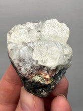 Load image into Gallery viewer, Lustrous Apophyllite over Red Heulandite (Zeolite Pocket) — Deccan Traps, Maharashtra, India