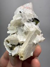 Load image into Gallery viewer, Dark Green Cap Stak Nala Tourmaline on Cleavelandite Matrix – Haramosh Mountains, Pakistan