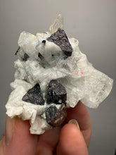 Load image into Gallery viewer, Dark Green Cap Stak Nala Tourmaline on Cleavelandite Matrix – Haramosh Mountains, Pakistan
