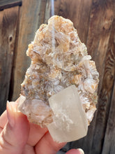 Load image into Gallery viewer, Yellow Diamond Calcite + Pearl Heulandite • Maharashtra, India