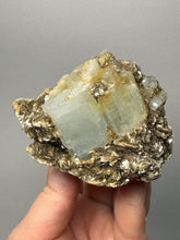 Load image into Gallery viewer, Premium Aquamarine with Mica on Matrix
Collector Mineral Specimen – Nagar Valley, Pakistan