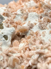 Load image into Gallery viewer, Peach Druzy Heulandite on Matrix – India | Rare Peach Crystal Mineral Specimen for Collectors & Display