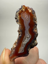 Load image into Gallery viewer, Polished Malawi Agate Half – High-Grade African Banded Agate Display Specimen