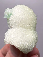 Load image into Gallery viewer, Luminous Mint Apophyllite with Glittering Druzy Sugar Quartz – India