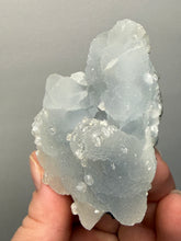 Load image into Gallery viewer, Druzy Chalcedony Stalactites with Druzy Clear Apophyllite | Maharashtra, India
