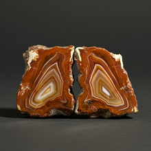 Load image into Gallery viewer, Premium Sumatra Agate Pair (Banded Chalcedony) Display Specimen | Indonesia