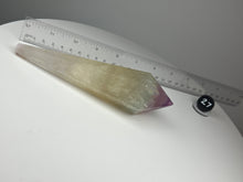 Load image into Gallery viewer, Dendrite Manganese and Iron Included Rainbow Fluorite Wand