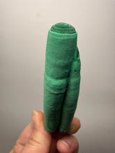 Load image into Gallery viewer, 3.5” Druzy Malachite Stalactite — Botryoidal “Cave” Formation | DR Congo | Collector Mineral Specimen
