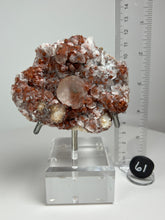 Load image into Gallery viewer, Red Phantom Pagoda Tower Calcite from Hubei Province, China • High Grade High Shine • Stand Included • Mineral Collector’s Showpiece