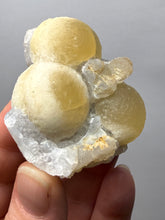 Load image into Gallery viewer, Rare Botryoidal Yellow Fluorite on Quartz Matrix Collector Mineral Specimen – Maharashtra, India