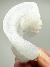 Load image into Gallery viewer, RARE COMBO Moroccan Ram’s Horn Selenite (Gypsum) with Purple Fluorite Display Specimen