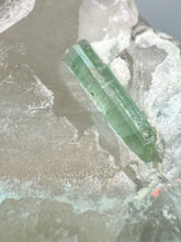 Load image into Gallery viewer, Pink Morganite, Mint Green Tourmaline, Purple Lepidolite in Shiny Quartz – Pegmatite Mineral Specimen from Pakistan