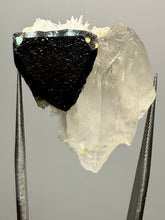 Load image into Gallery viewer, Blue Cap Dark Green Stak Nala Tourmaline and Cleavelandite – Haramosh Mountains, Pakistan | Thumbnail Specimen
