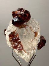 Load image into Gallery viewer, High-Grade Naturally Faceted Red Spessartine Garnet on Matrix — Skardu, Pakistan