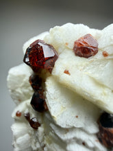 Load image into Gallery viewer, High-Grade Naturally Faceted Red Spessartine Garnet on Matrix — Skardu, Pakistan