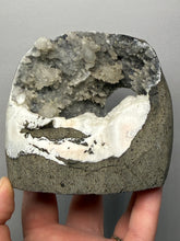 Load image into Gallery viewer, High-Grade Druzy Blue Chalcedony Stalactites Vug — Deccan Traps, Maharashtra, India