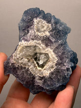 Load image into Gallery viewer, Superb Purple Phantom “Blueberry” Fluorite on Candle Quartz | Huanggang Liang, Inner Mongolia, China