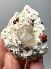 Load image into Gallery viewer, High-Grade Naturally Faceted Red Spessartine Garnet on Matrix — Skardu, Pakistan