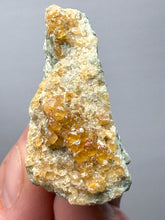 Load image into Gallery viewer, Hessonite Garnet Cluster on Matrix – Natural Collector Specimen from Pakistan | High-Grade Orange-Red Garnet Crystals