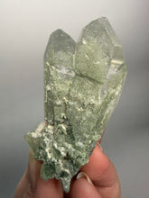 Load image into Gallery viewer, Chlorite-Included Faden Quartz Cluster (Green Phantom Quartz) | Pakistan Mineral Specimen