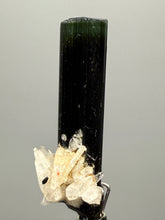 Load image into Gallery viewer, Dark Green Cap Stak Nala Tourmaline and Cleavelandite – Haramosh Mountains, Pakistan | Thumbnail Specimen