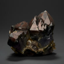 Load image into Gallery viewer, Premium Hematite-Phantom Deep Magenta Ametrine Cluster | Deccan Traps, India | Collector Mineral Specimen