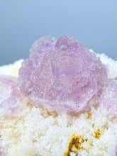 Load image into Gallery viewer, Etched Botryoidal Lavender Fluorite on Quartz Matrix Collector Mineral Specimen — Hunan, China