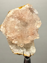 Load image into Gallery viewer, Pink & Orange Druzy Quartz Flower Plate on Matrix— Tichka Massif, High Atlas, Morocco