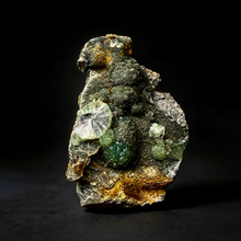 Load image into Gallery viewer, High-Grade Green Wavellite Collectors Specimen - Radiating Botryoidal Crystal Formation - Arkansas, USA