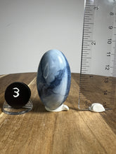 Load image into Gallery viewer, Lingam - Blue Opal with Chalcedony from India