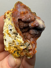 Load image into Gallery viewer, “Goblin Chalcedony” Pink & Orange Druzy Botryoidal Stalactites — Tichka Massif, High Atlas, Morocco
